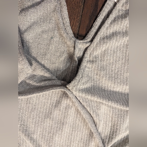 HEATHERLY Delia Side Tie Knit Romper Light Gray Size 2X Stretchy Soft Comfy NWT! - Picture 5 of 16